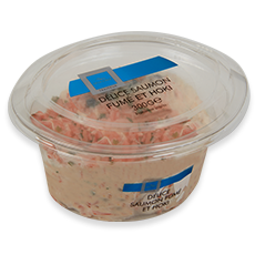 Délice saumon fumé et hoki 300g Délice saumon fumé et hoki 300g