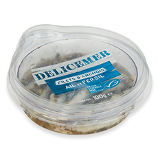 Filets d'anchoix ail et persil - Delicemer Filets d'anchoix ail et persil - Delicemer